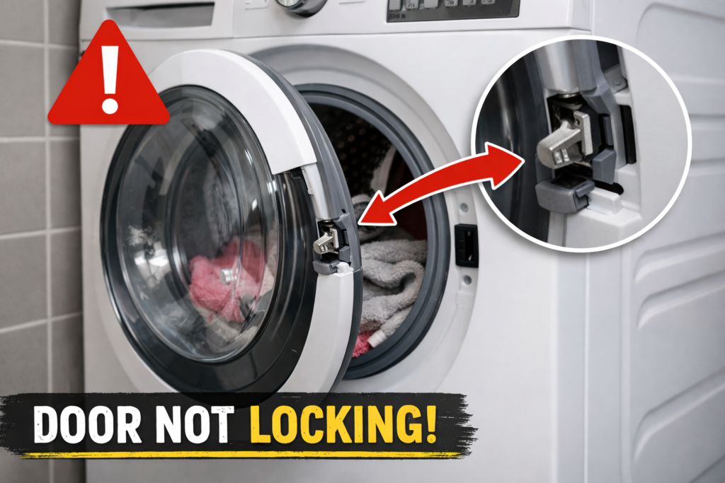 washing machine door not locking problem