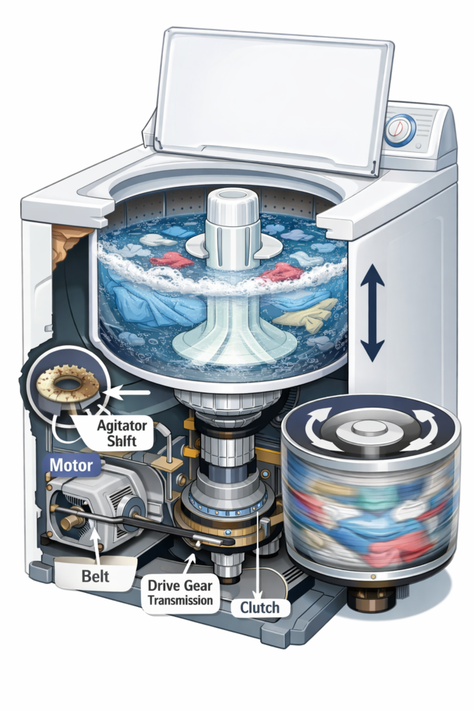 Washing Machine Won’t Agitate but Spins