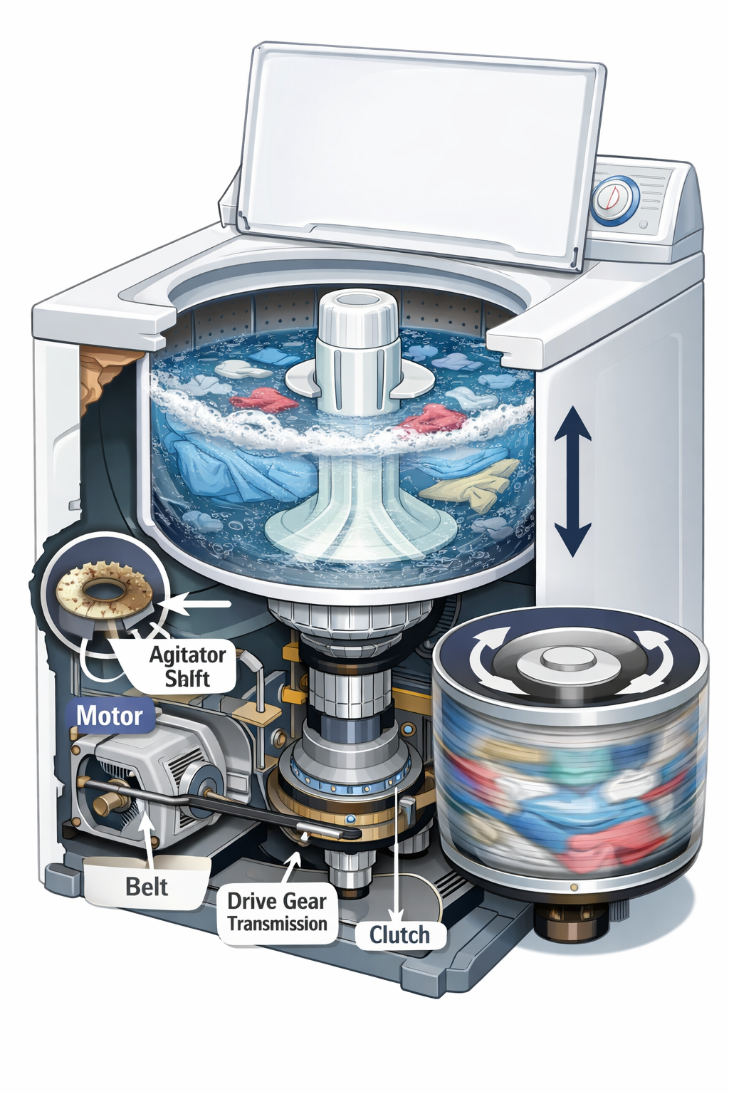 Washing Machine Won’t Agitate but Spins