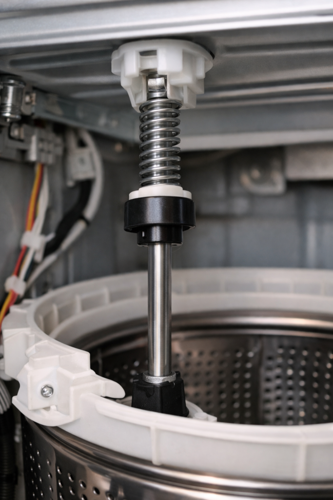 do washing machine suspension rods wear out