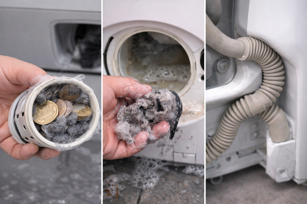 Washing Machine Stops Mid Cycle Full of Water