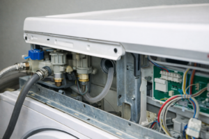 washing machine not stopping water