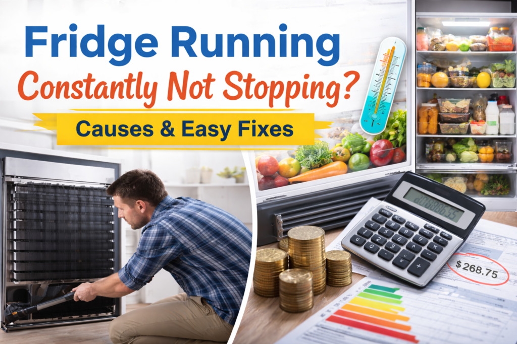 fridge running constantly not stopping