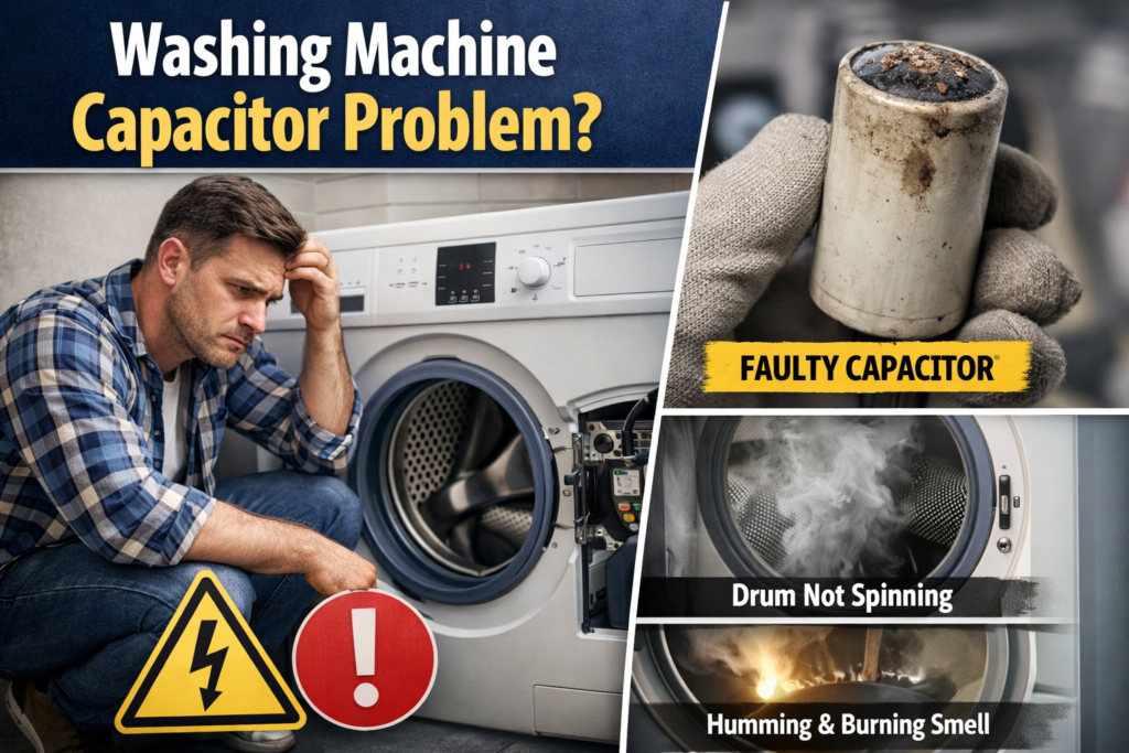 washing machine capacitor problem