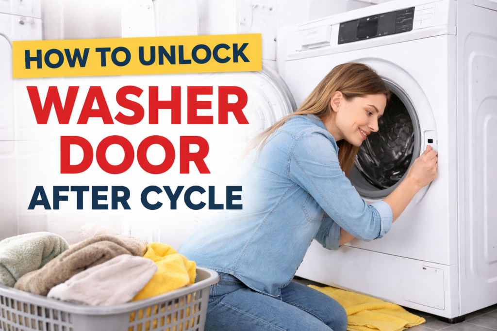 how to unlock washer door after cycle