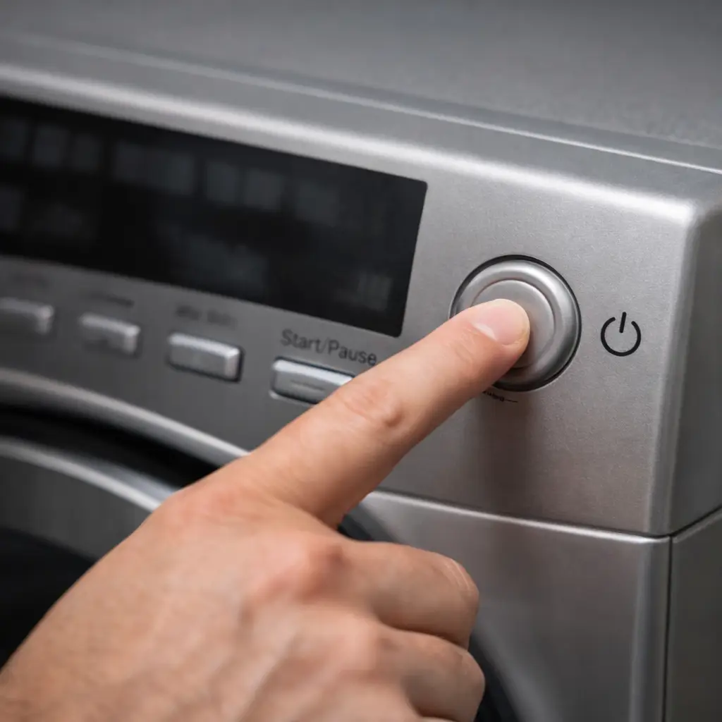 washing machine power button not working