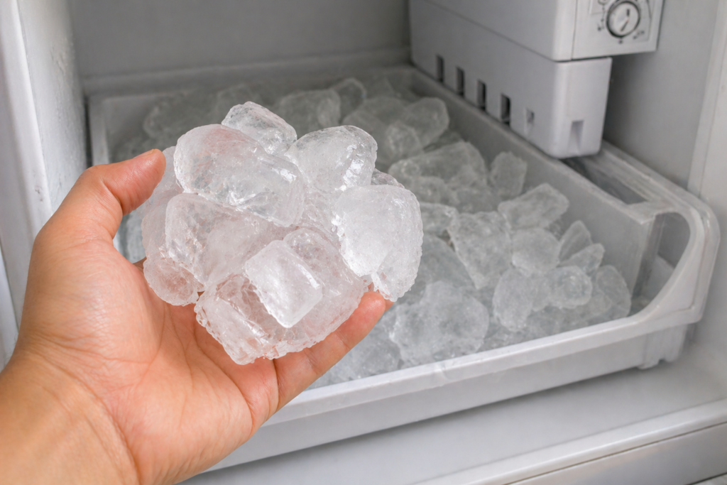 refrigerator ice clumping problem
