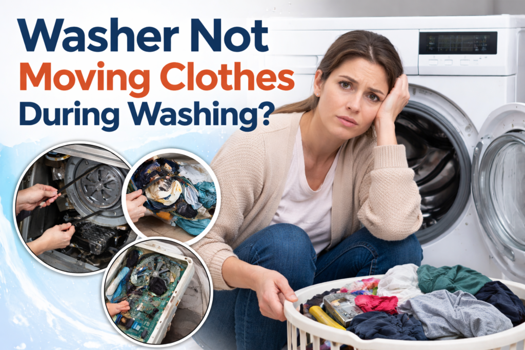 washer not moving clothes during washing