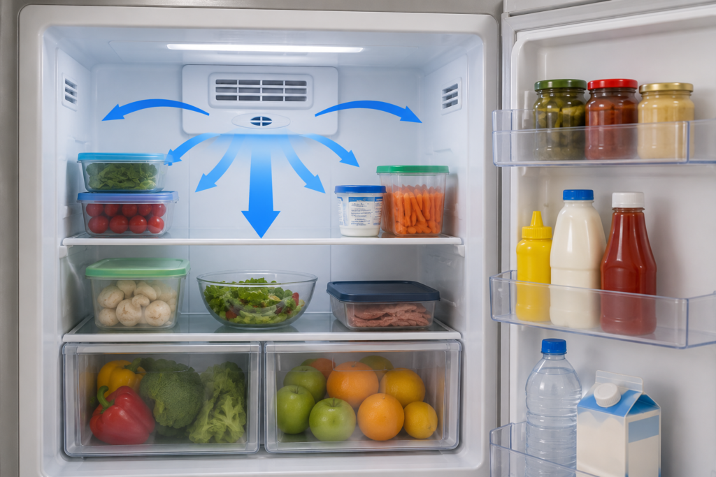 refrigerator not cooling down side