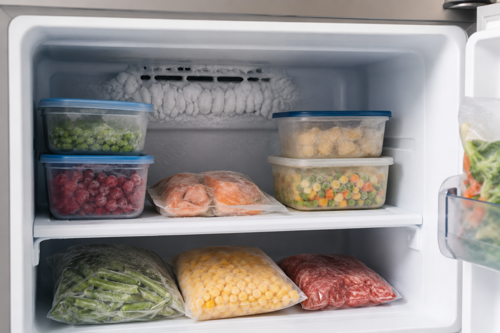 freezer items partially frozen issue