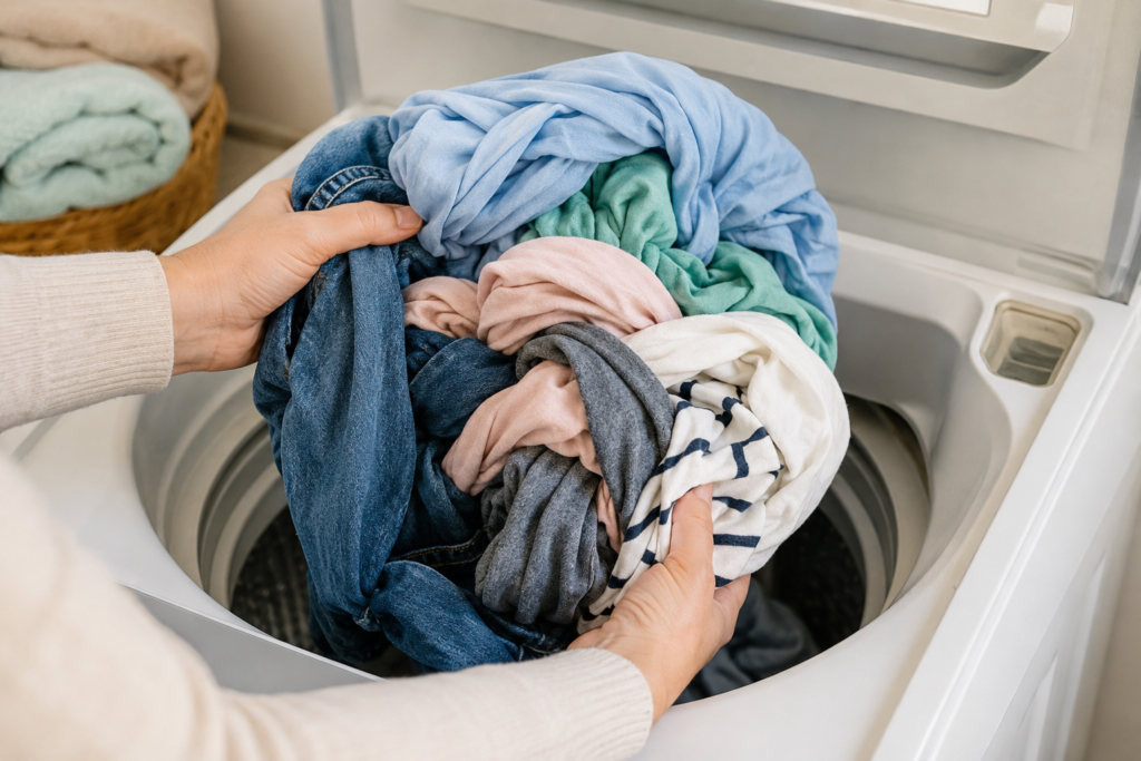 how to untangle clothes in a washing machine
