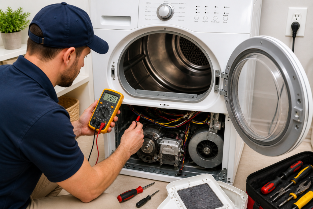 dryer not turning on but has power