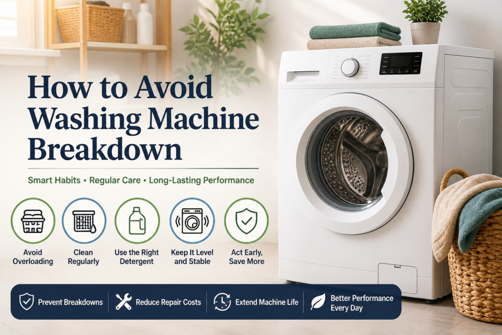 how to avoid washing machine breakdown