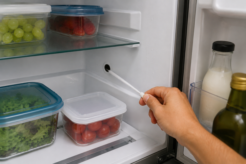 fridge condensation on glass shelves