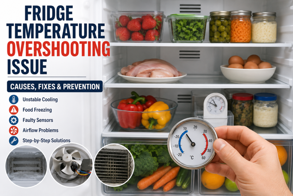 How to Fix a Fridge Temperature Overshooting Issue Before Food Freezes