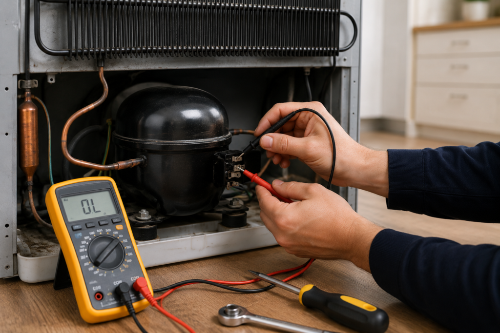 fridge cooling weak during daytime only