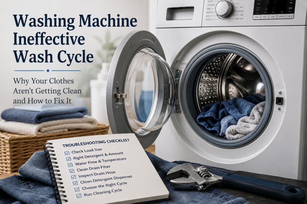 Washing Machine Ineffective Wash Cycle: 7 Powerful Fixes That Actually Work