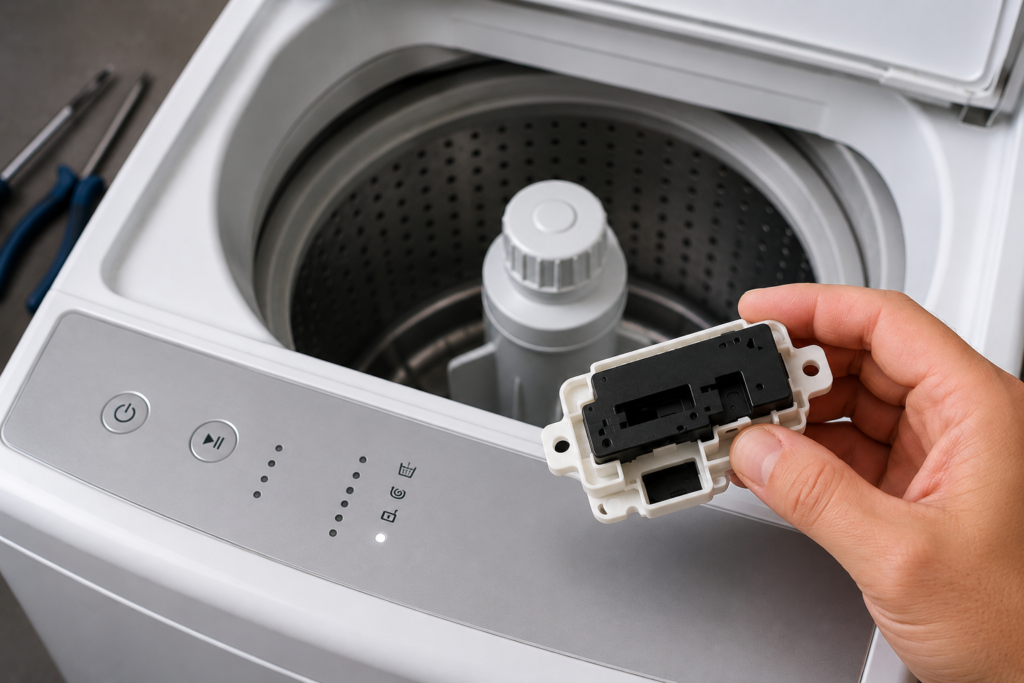 whirlpool washer lid lock problems