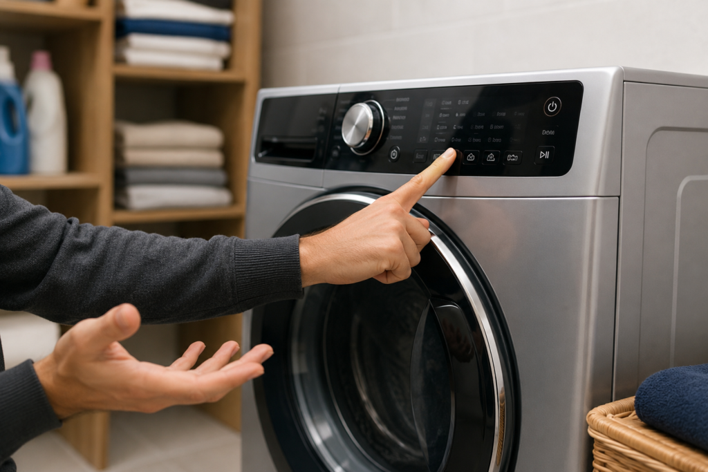 washer not reacting to control input