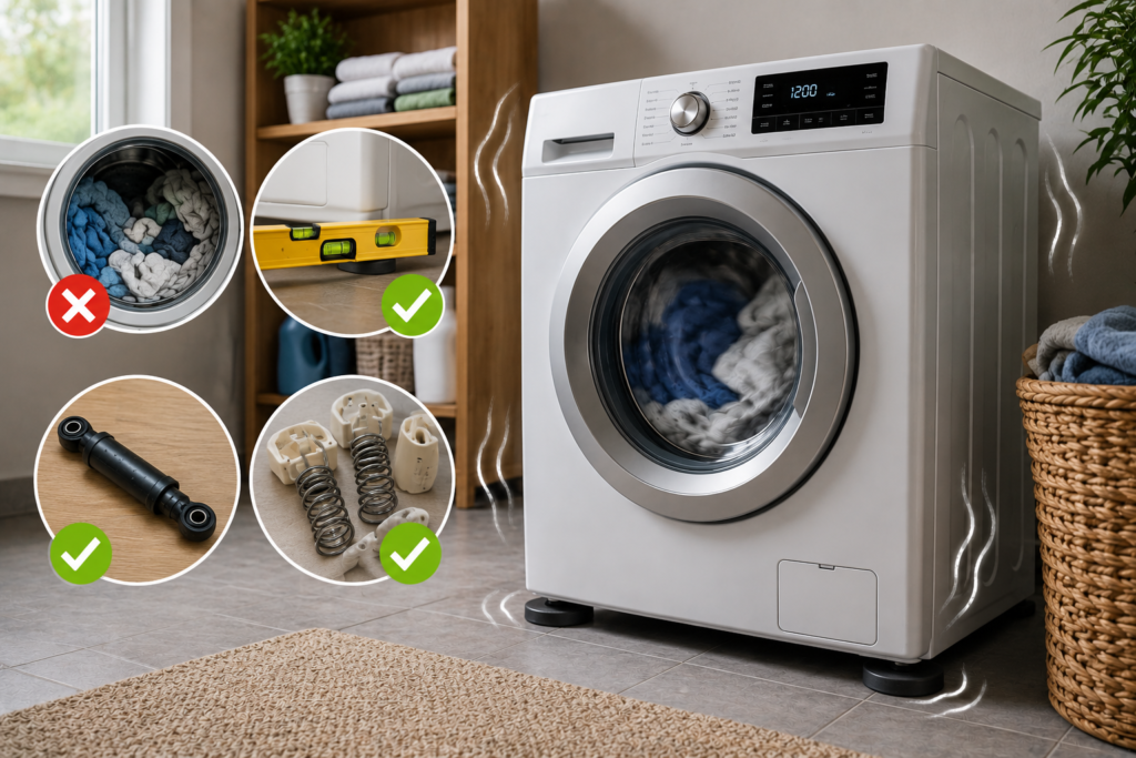 Washing Machine Vibration at Specific Speeds: Common Causes & Easy Fixes