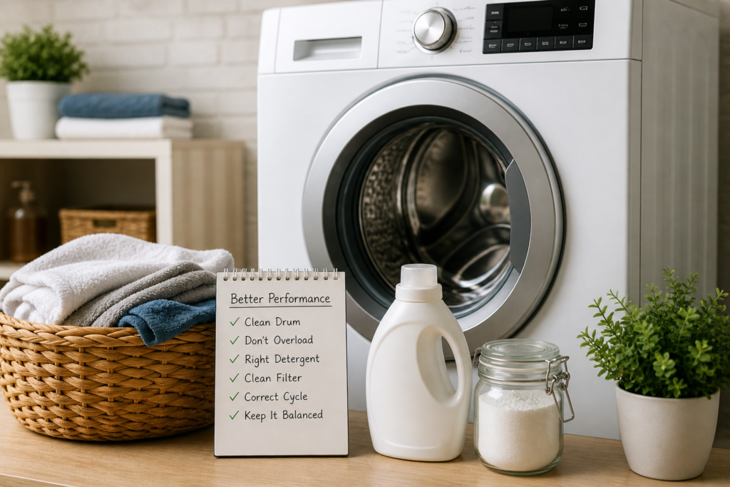 how to improve washing machine performance