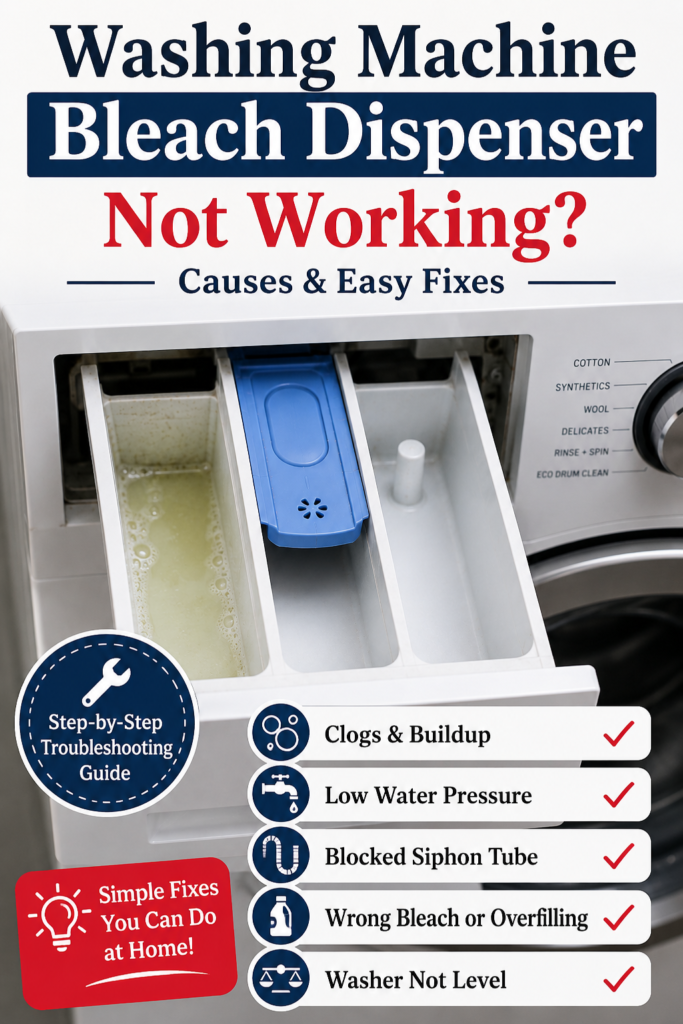 Washing Machine Bleach Dispenser Not Working