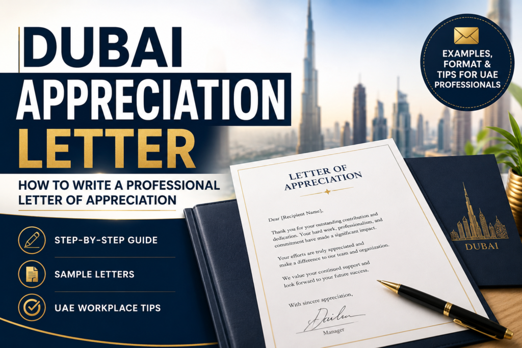 Dubai Appreciation Letter: How to Write a Professional Letter of Appreciation in the UAE
