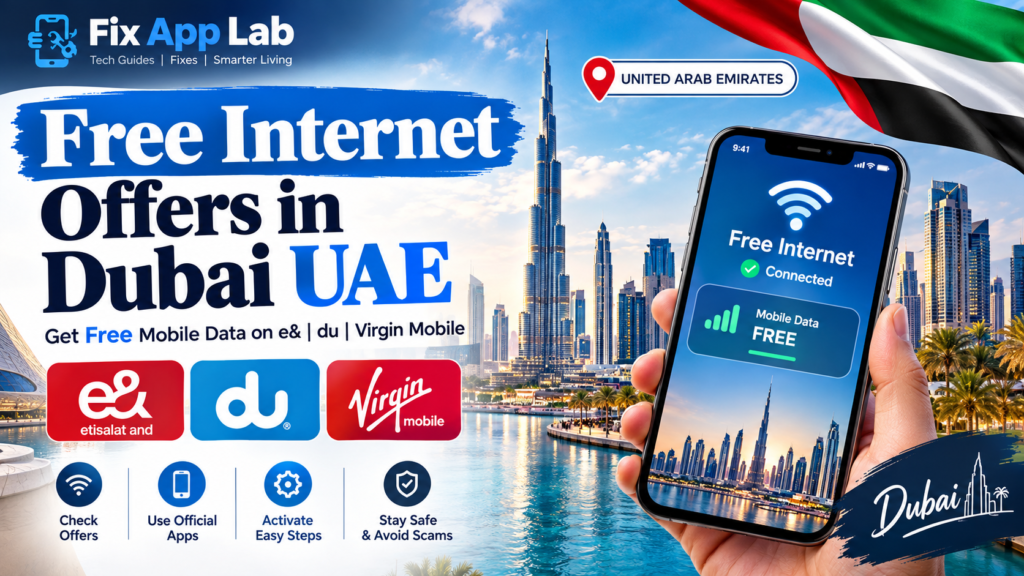 Free Internet in Dubai & UAE 2026 – Free Data Offers Guide