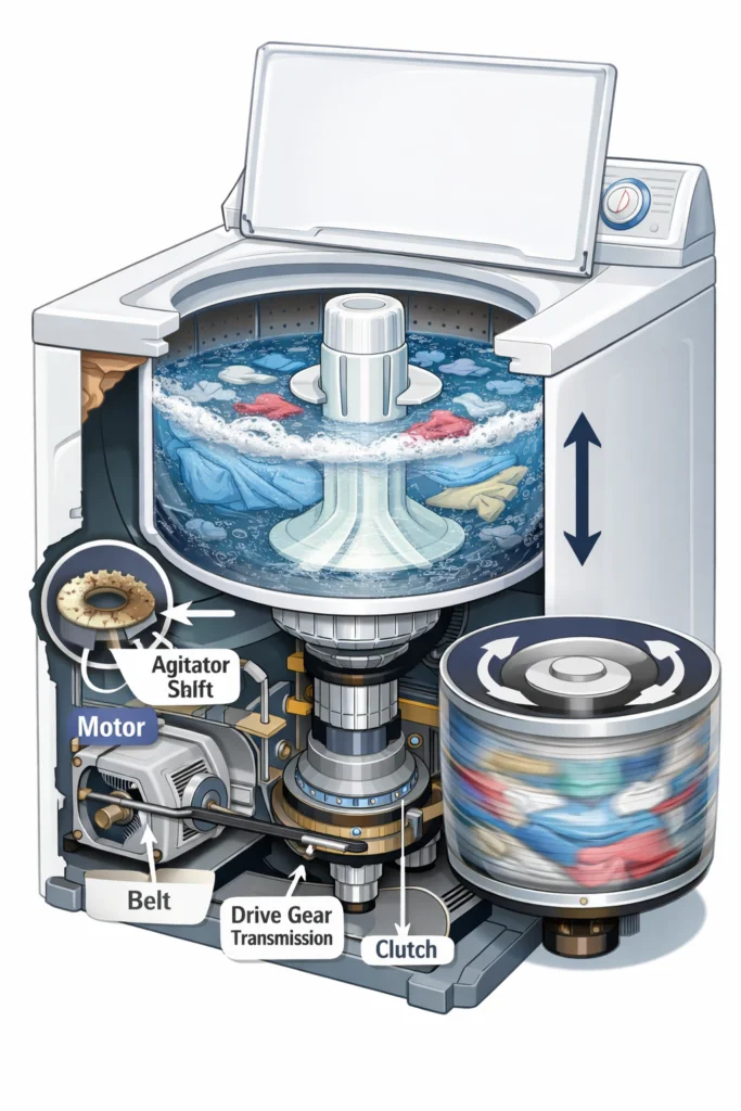 Washing Machine Won’t Agitate but Spins