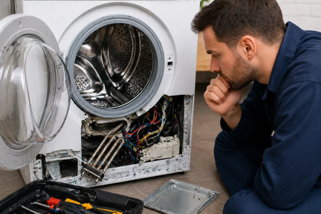Why Washer Stops When Heating Water (9 Causes + Step-by-Step Fix Guide)