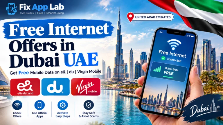 Free Internet in Dubai & UAE 2026 – Free Data Offers Guide